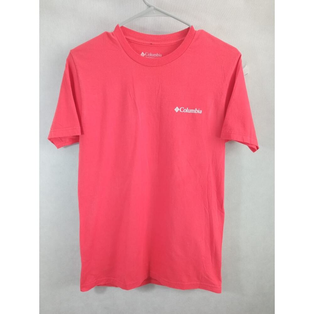 Columbia T-Shirt Mens Crewneck Short Sleeve Tee Orange Size Small NWOT